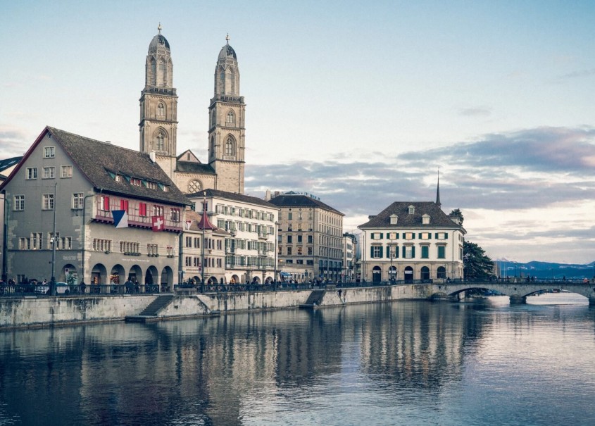Blick auf die Stadt Zürich.